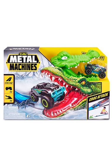 Zuru Игровой набор Metal Machines с машинкой, трек "Крокодил" 6718