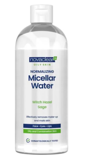 Novaclear Oily Skin нормализующая мицеллярная вода, 400 мл