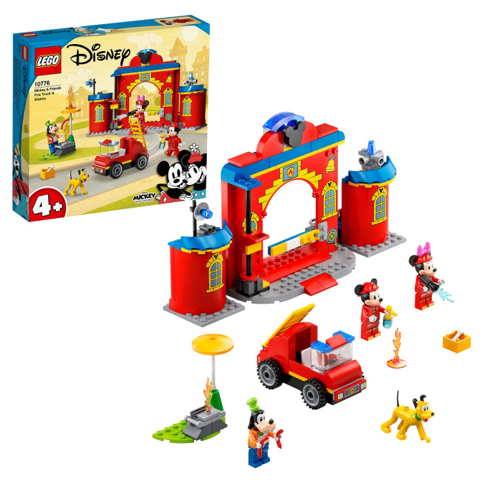 Конструктор Пожарная часть и машина Микки и его друзей 144 деталей LEGO Disney Mickey and Friends 10776