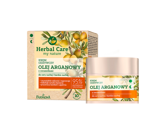 Herbal Care Питательный крем Аргановое масло с керамидами на день/ночь 50 мл.