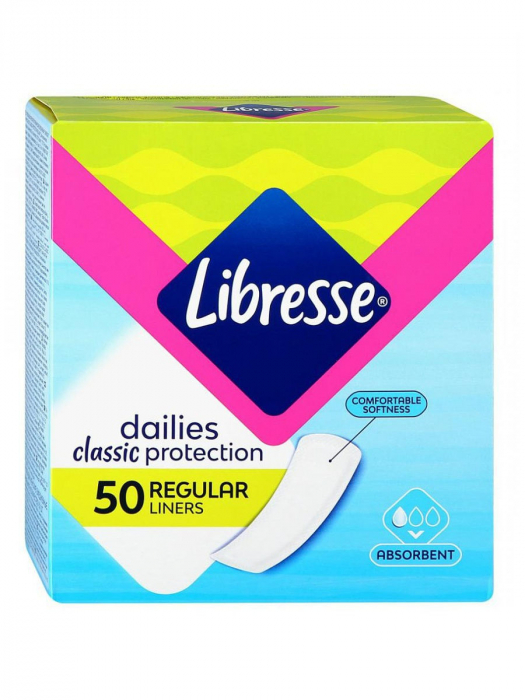 LIBRESSE Прокладки женские ежедневные Classic Dailies Protection Regular 50 шт. 201071215