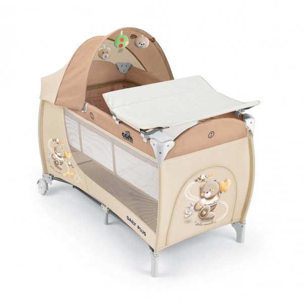 Кроватка дорожная с сумкой в комплекте Cam Daily Plus (группа 0/3), дизайн Медведь