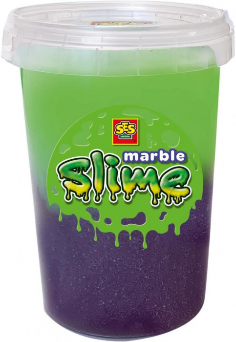 Слайм мраморный 200 гр, фиолетово-зеленый, легко смывается, не содержит глютен, 3 года+, SES Creative (Slime)