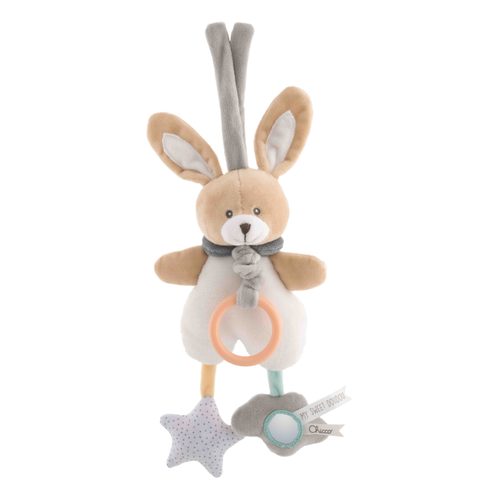 Chicco Игрушка - подвеска мягкая музыкальная Зайчик Bunny, 0 мес+ 00009713000000