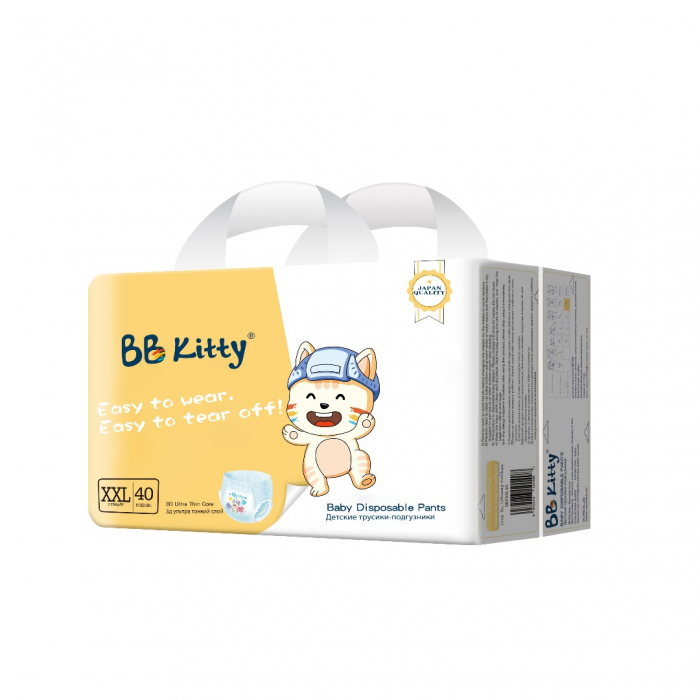 BB Kitty Подгузники-трусики размер XXL (от 15  кг) 40 штук в упаковке