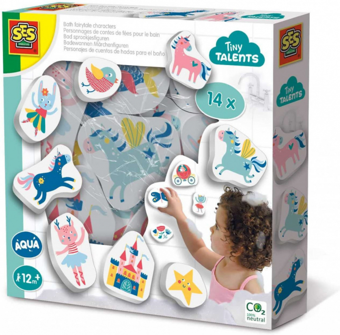 Игровой набор для ванны Tiny Talents "Сказочные персонажи", от 1 года до 4 лет, SES Creative