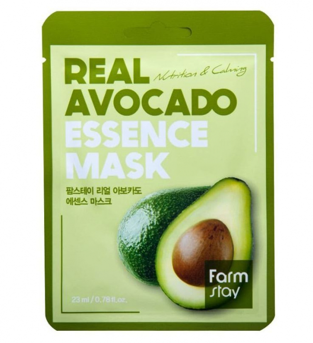 FarmStay Тканевая маска для лица с экстрактом авокадо, 23 мл