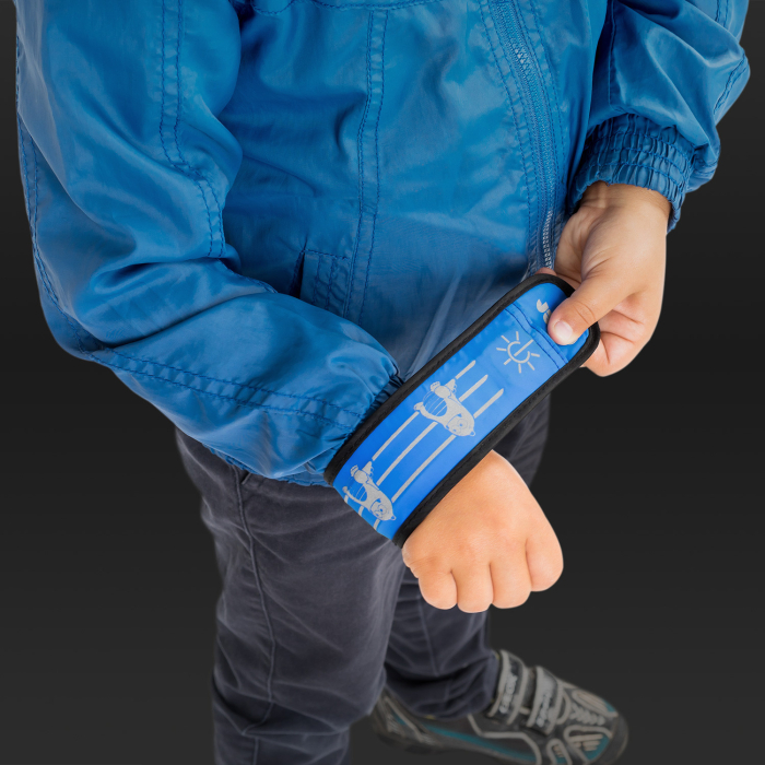 REER Фликер детский светодиодный обхватывающий (руку, ногу, элементы одежды и сумок), синий