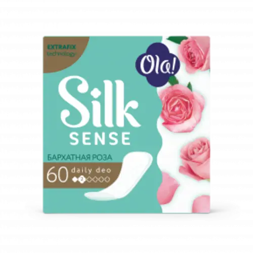Ola! Silk Sense DAILY DEO прокладки ежедневные Бархатная роза уп.60