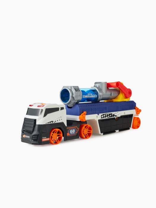 Игрушка грузовик с пушкой и машинкой CANNON TRUCK, Happy Baby
